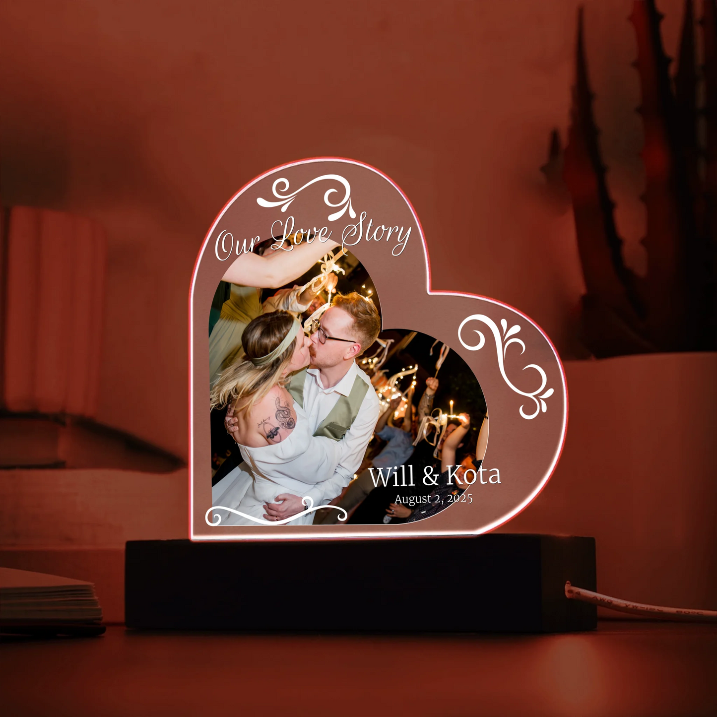 Acrylic Heart LED 5