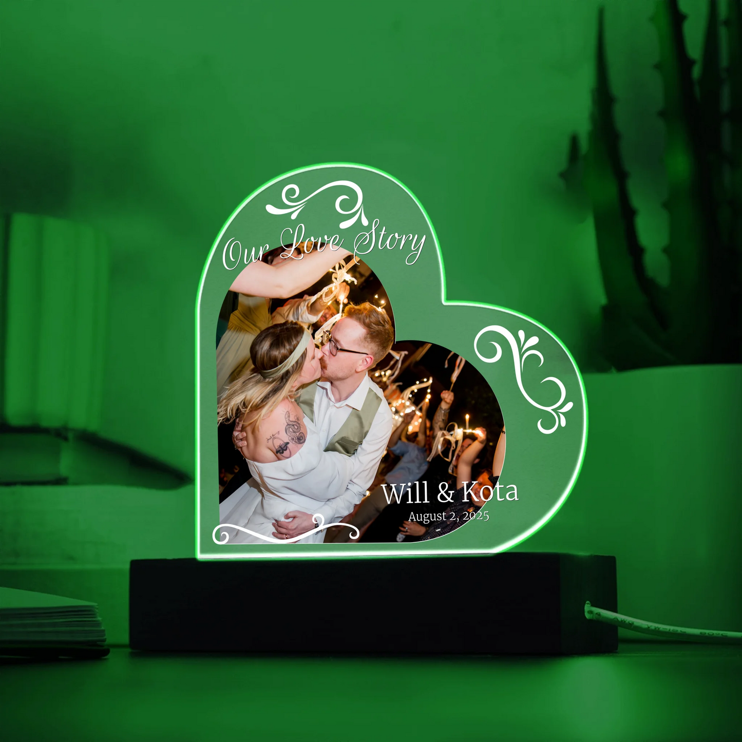 Acrylic Heart LED 9