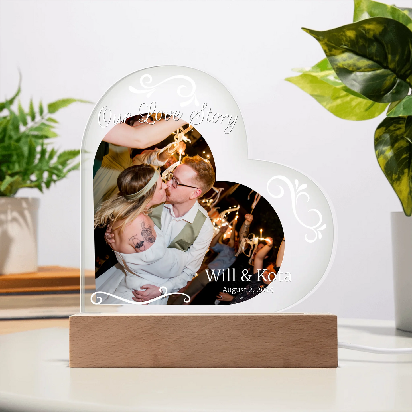 Acrylic Heart LED 7