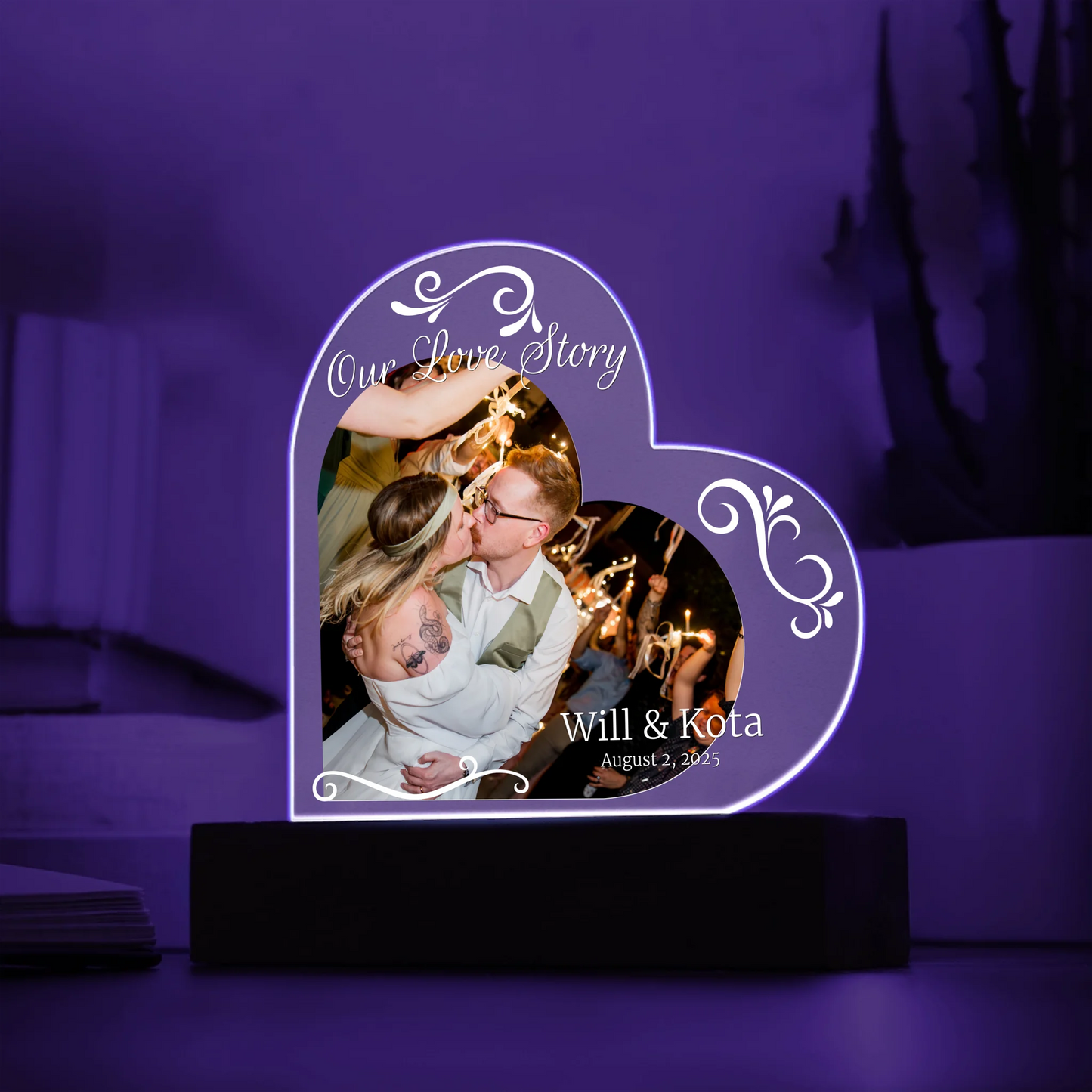Acrylic Heart LED 3