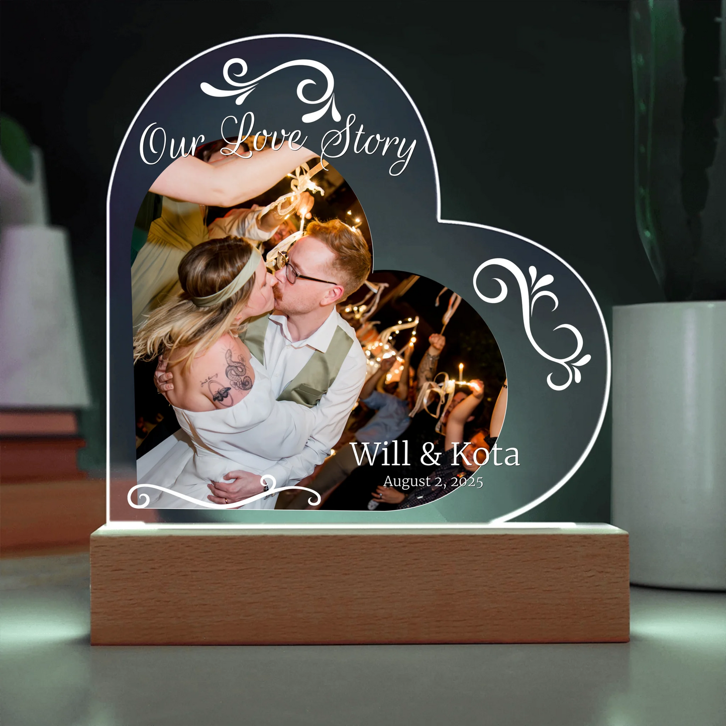 Acrylic Heart LED 14