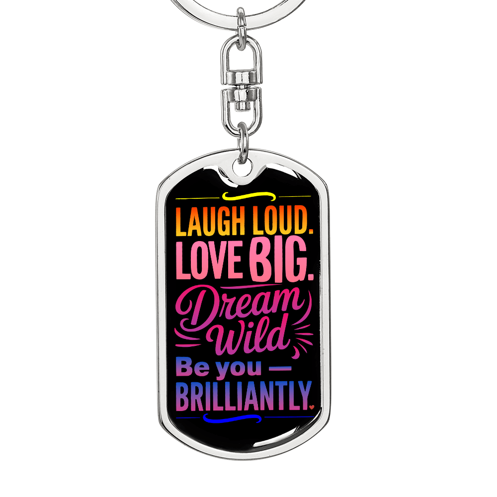 Be You Brilliantly™ Keychain – A Burst of Bold Encouragement - Flourish Love Shop
