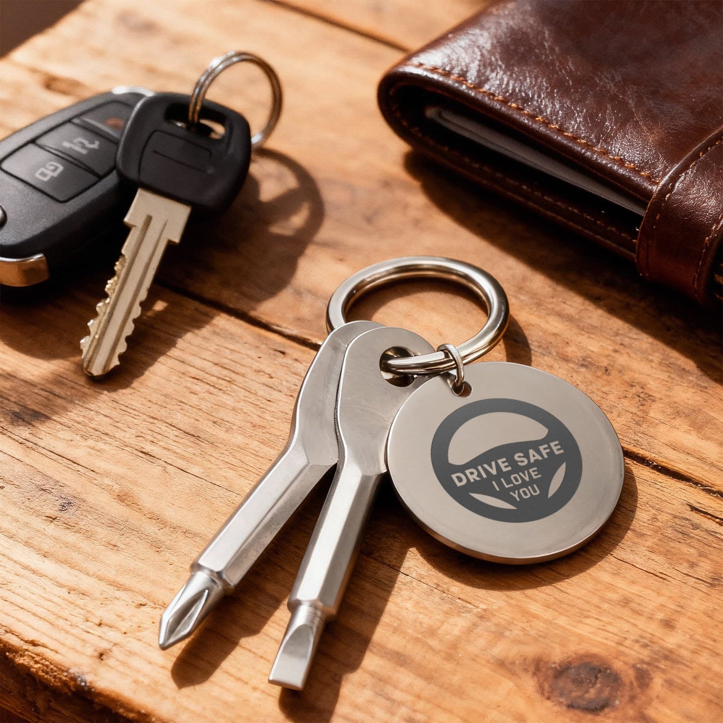 Screwdriver Keychain with phillips and the flat head - Flourish Love Shop