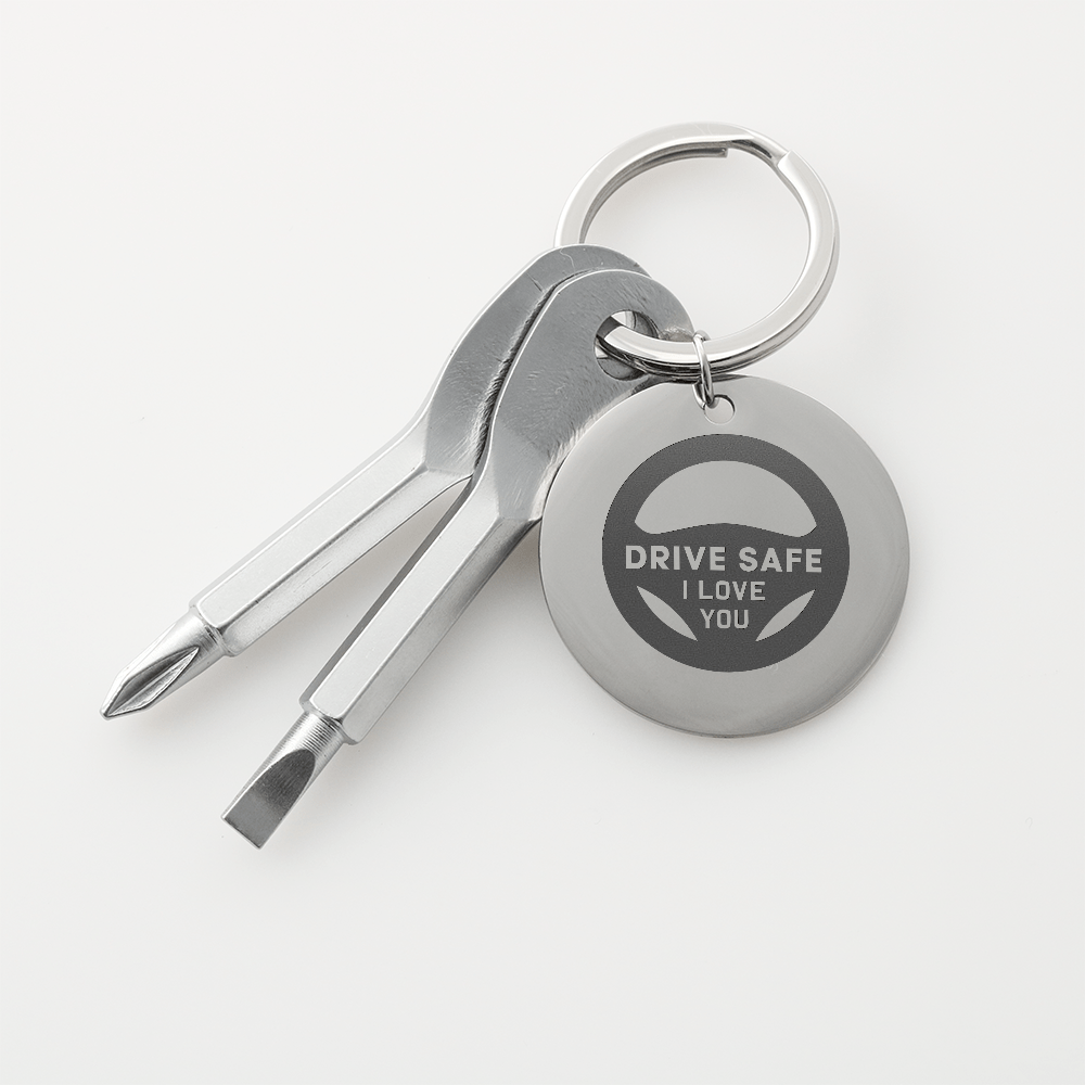 Screwdriver Keychain with phillips and the flat head - Flourish Love Shop