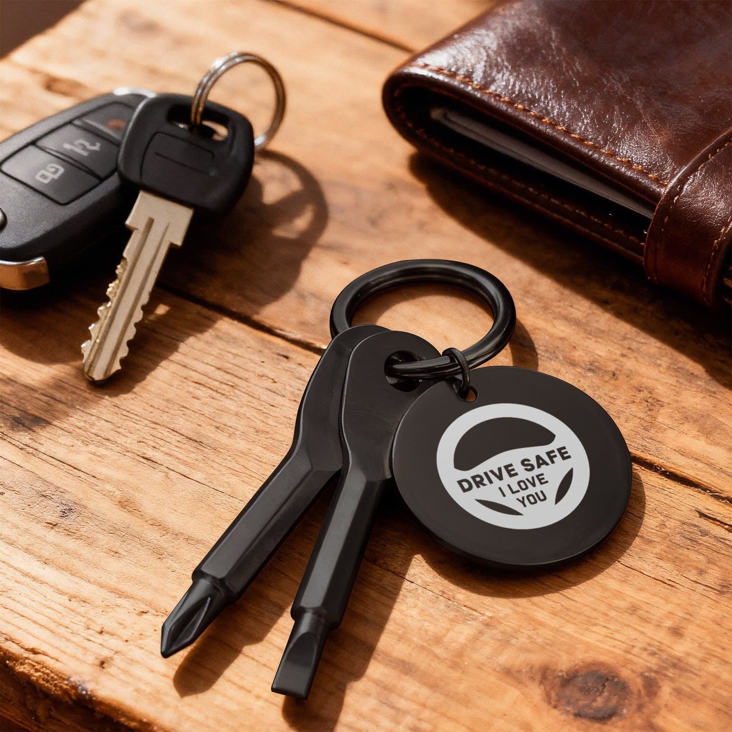 Screwdriver Keychain with phillips and the flat head - Flourish Love Shop