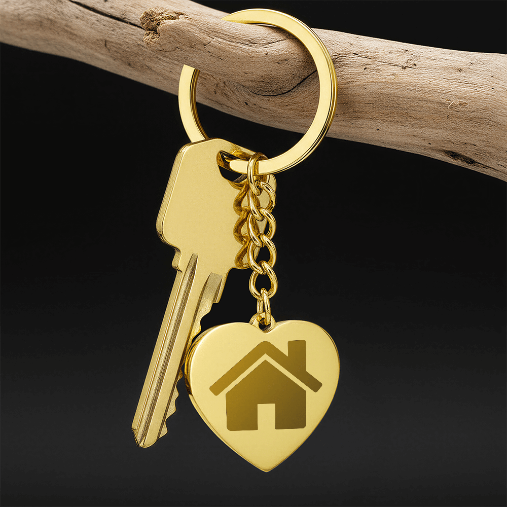 Engravable New Home Keychain - Flourish Love Shop