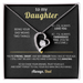 Funny Dad-to-Daughter Gift – Forever Love Necklace with Hilarious Message Card