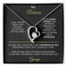 For Rebecca – Dry Humor Dad Gift | Forever Love Necklace with Personal Note