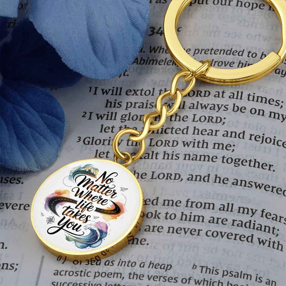 Engravable 'No matter where life takes you' Keychain - Flourish Love Shop