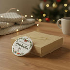 First Christmas as a Grandmother Personalized Ceramic Ornament — Custom Name & Year