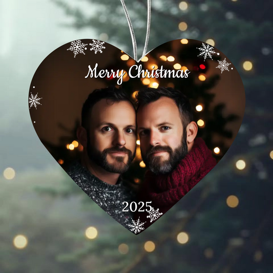 Snowflake Heart Ornament