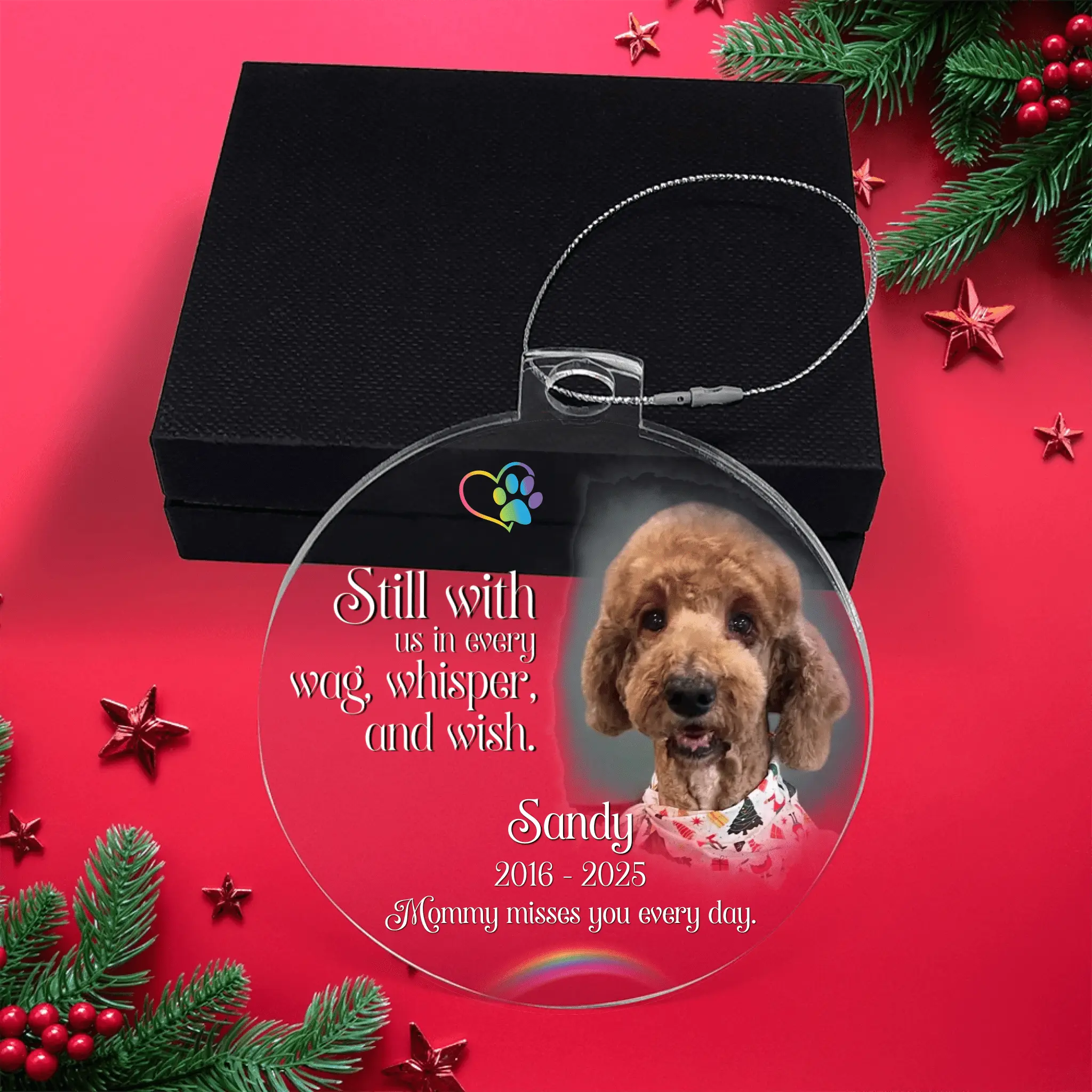 Dog Memorial Ornament - Flourish Love Shop