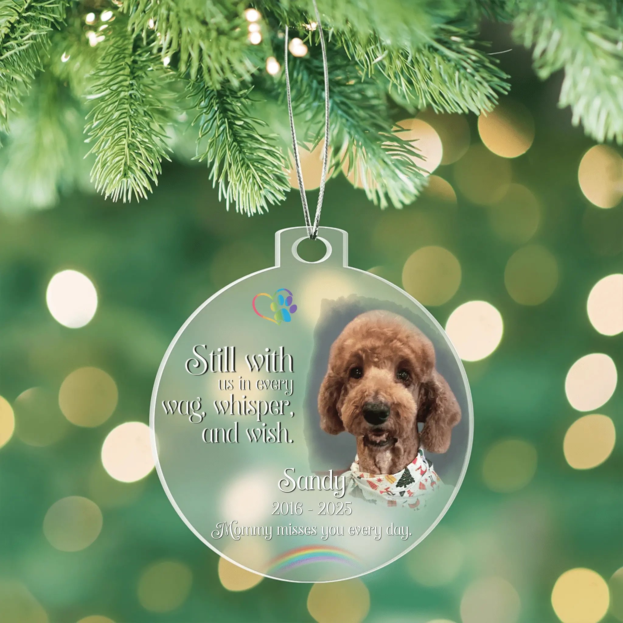 Dog Memorial Ornament - Flourish Love Shop