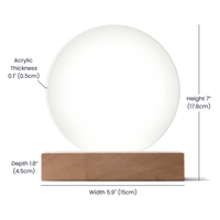 Love, Labor, Learning, Loyalty Sorority Moon Night Light - Personalized - Flourish Love Shop