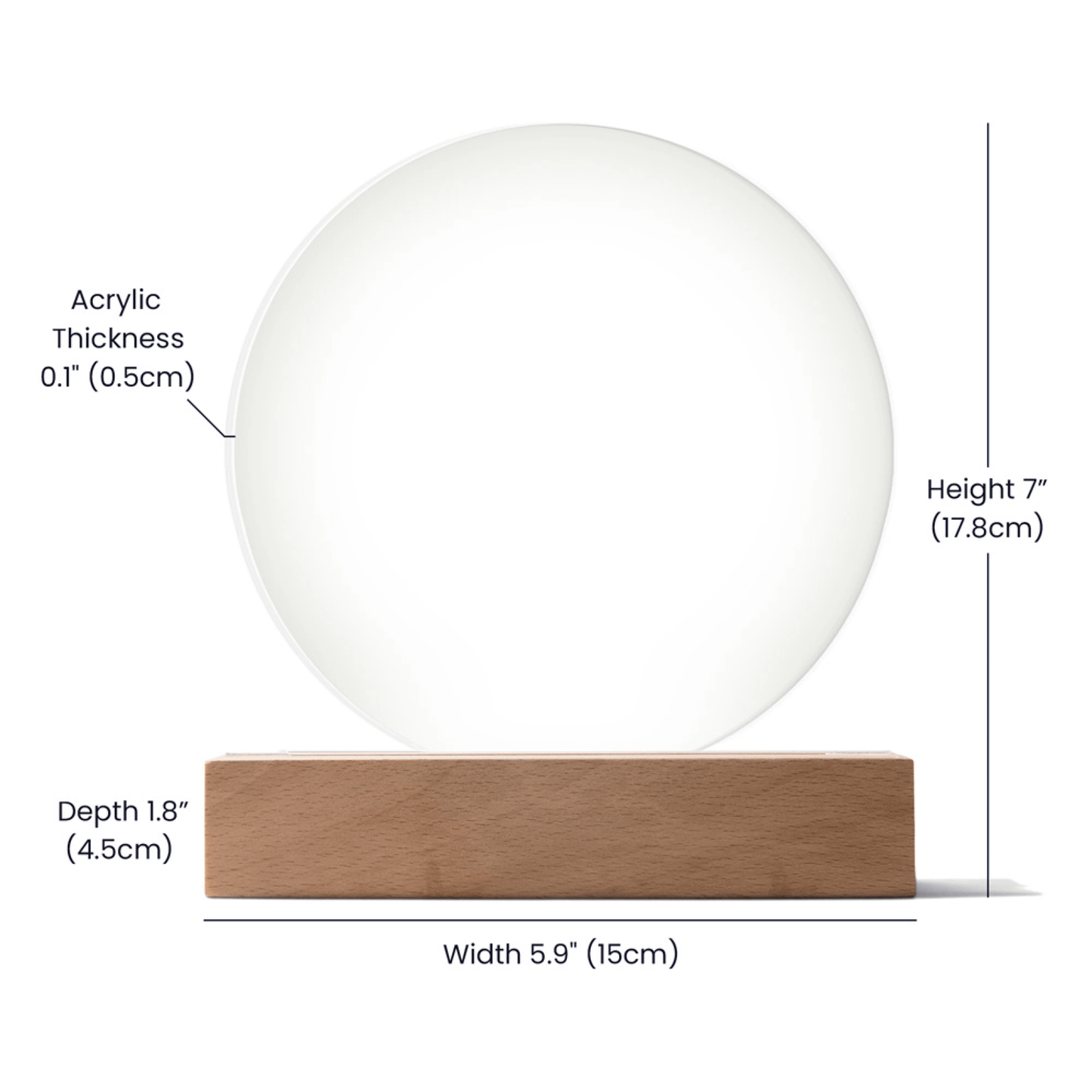 Love, Labor, Learning, Loyalty Sorority Moon Night Light - Personalized - Flourish Love Shop