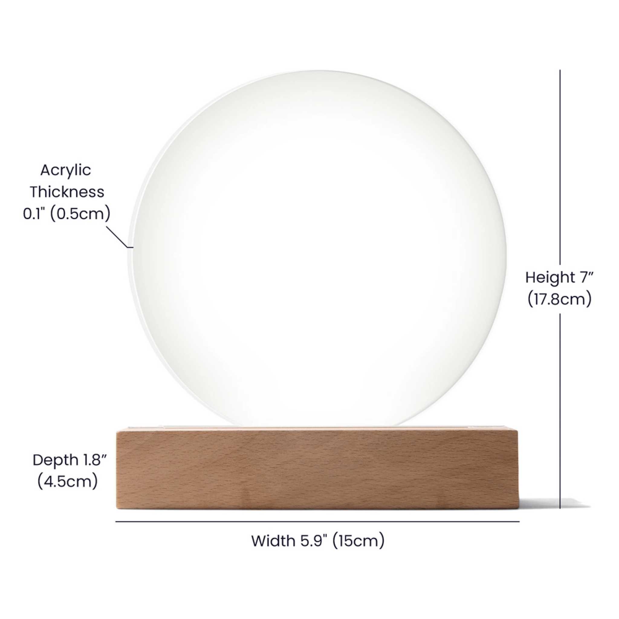 Love, Labor, Learning, Loyalty Sorority Moon Night Light - Personalized - Flourish Love Shop