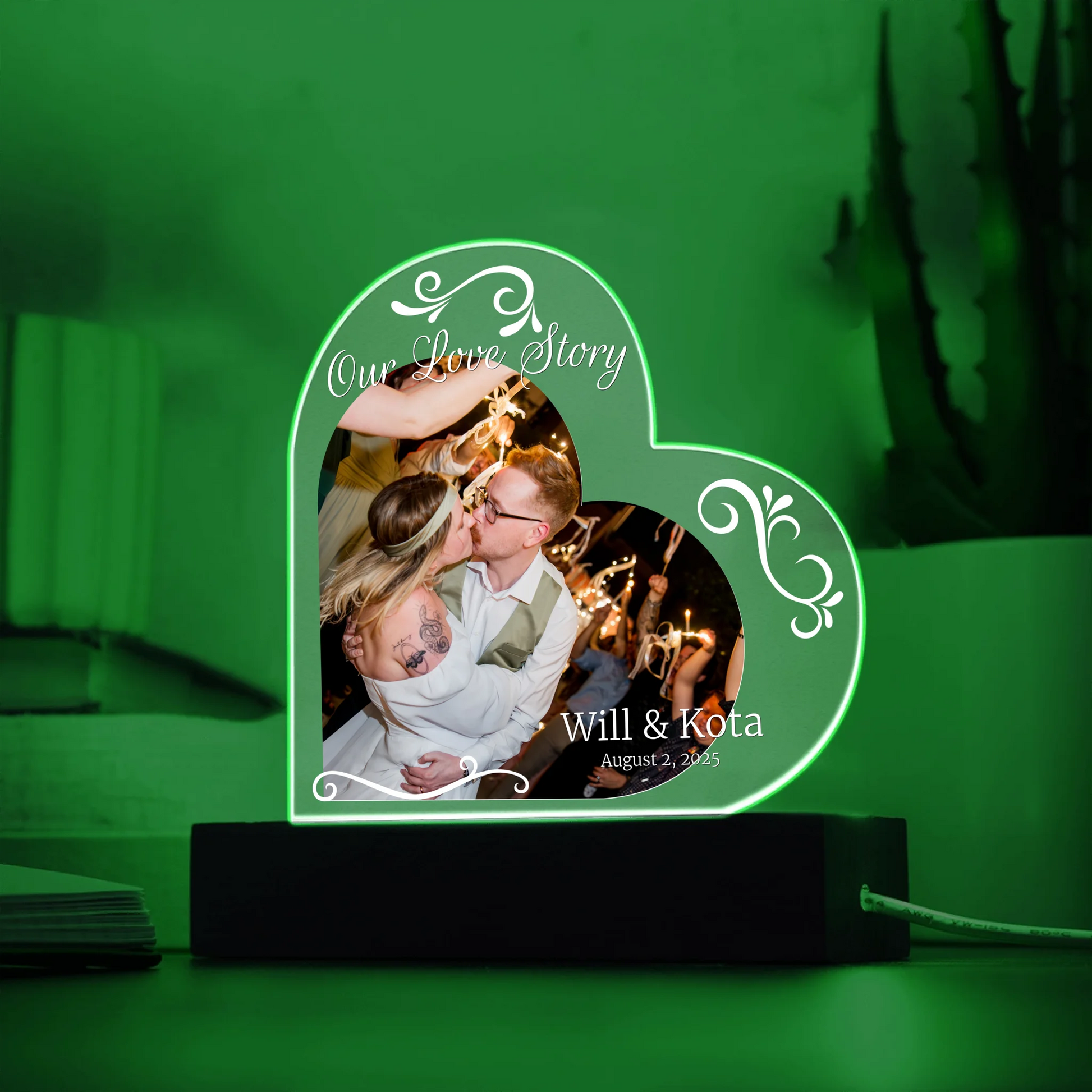 Acrylic Heart LED 9