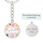 Be Kind Graphic Circle Keychain - Flourish Love Shop
