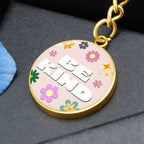 Be Kind Graphic Circle Keychain - Flourish Love Shop