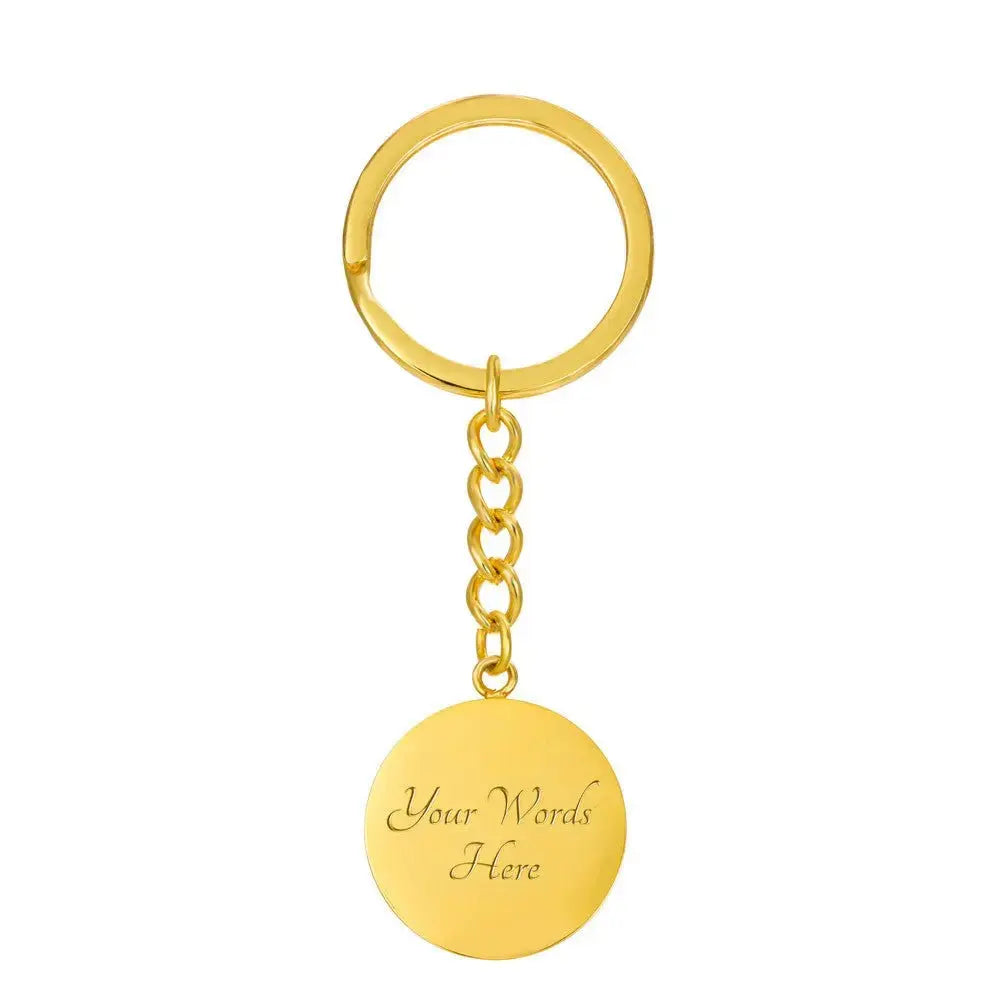 Be Kind Graphic Circle Keychain - Flourish Love Shop