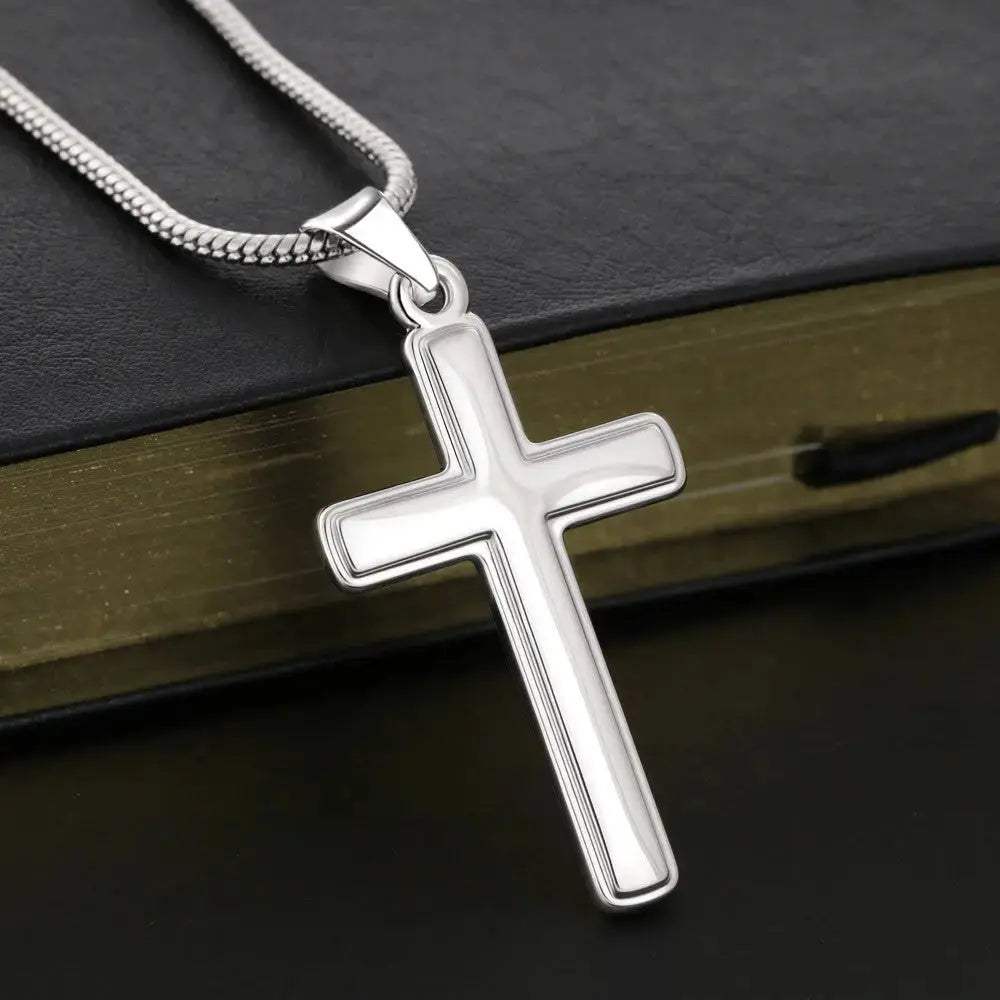 A Servant's Heart Cross Necklace / Personalized Christian Faith Gift - Flourish Love Shop