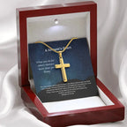 A Servant's Heart Cross Necklace / Personalized Christian Faith Gift - Flourish Love Shop