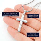 A Servant's Heart Cross Necklace / Personalized Christian Faith Gift - Flourish Love Shop