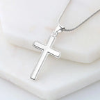 A Servant's Heart Cross Necklace / Personalized Christian Faith Gift - Flourish Love Shop