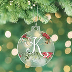 A is for Awe – Custom Letter & Name Holiday Ornament - Flourish Love Shop