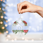 A is for Awe – Custom Letter & Name Holiday Ornament - Flourish Love Shop