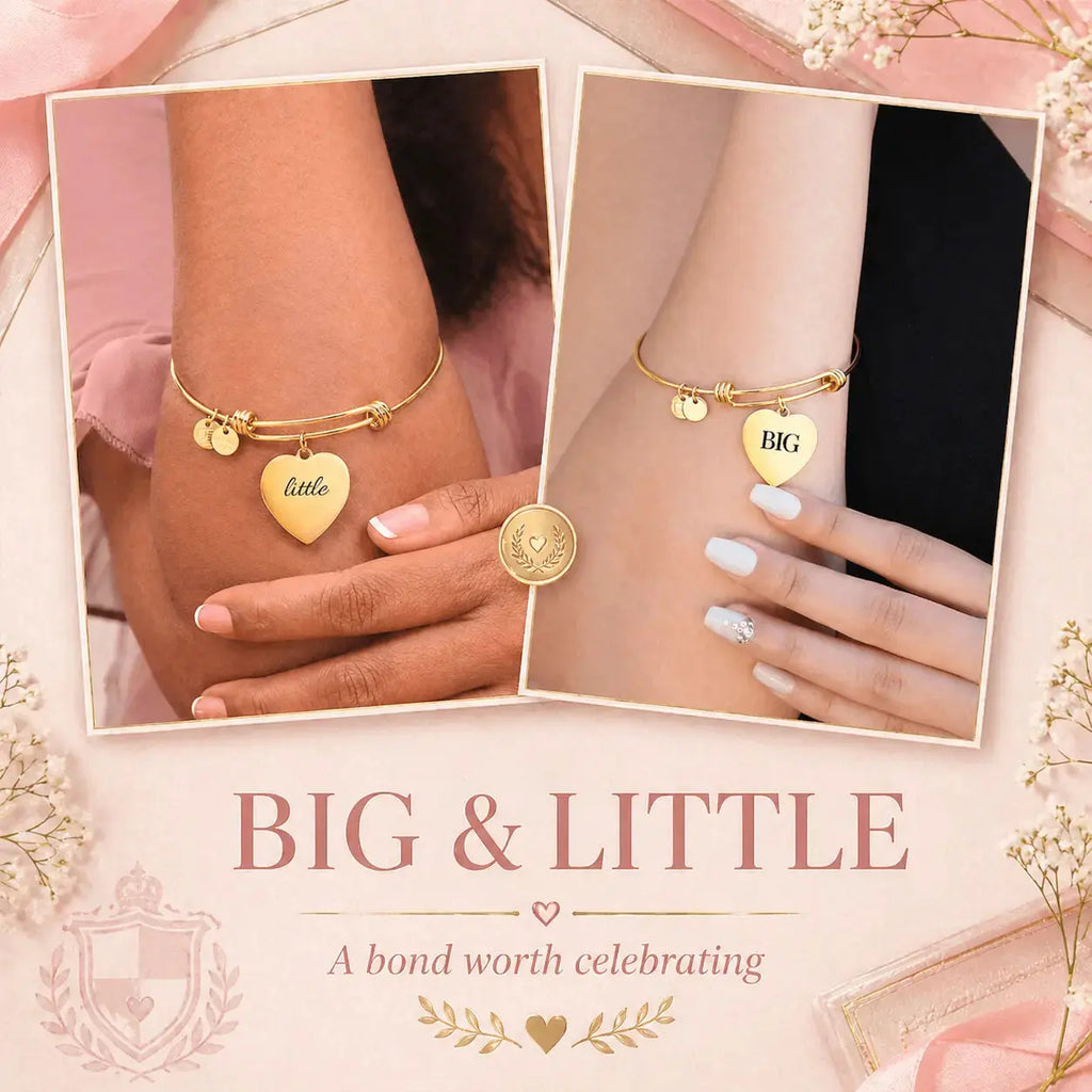 Big & Little sisterhood bracelet set — A Story of Sisterhood Flourish Love Shop