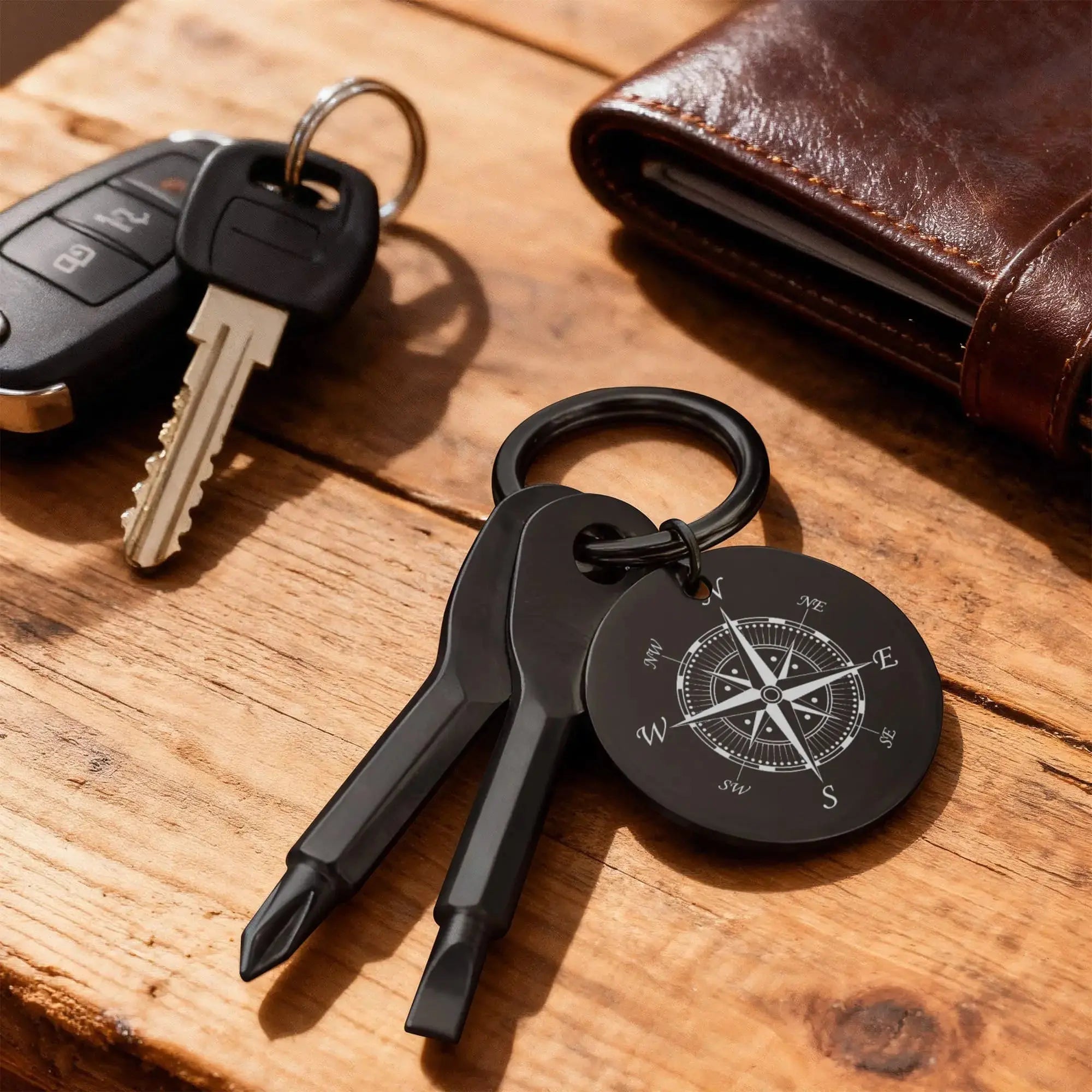 Compass Screwdriver Keychain - Flourish Love Shop