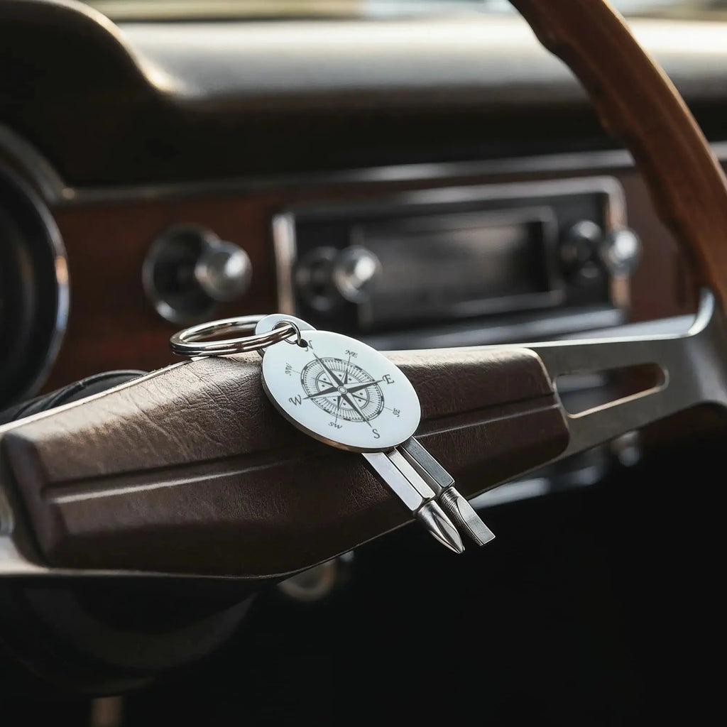 Compass Screwdriver Keychain - Flourish Love Shop