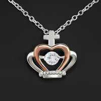 Crowned by Fire, Not Permission - Crown Pendant Necklace - Flourish Love Shop