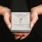 My Whole World - Baby Feet(s) Necklace with Birthstone and Engraving ShineOn Fulfillment