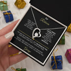 For Rebecca – Dry Humor Dad Gift | Forever Love Necklace with Personal Note - Flourish Love Shop