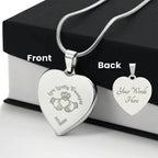 Claddagh Keepsake Necklace — Love, Loyalty & Friendship with Custom Engraving on the Back - Flourish Love Shop