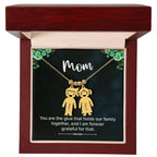 Engraved Heart Necklace - to Mom - Glue - Flourish Love Shop