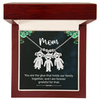 Engraved Heart Necklace - to Mom - Glue - Flourish Love Shop