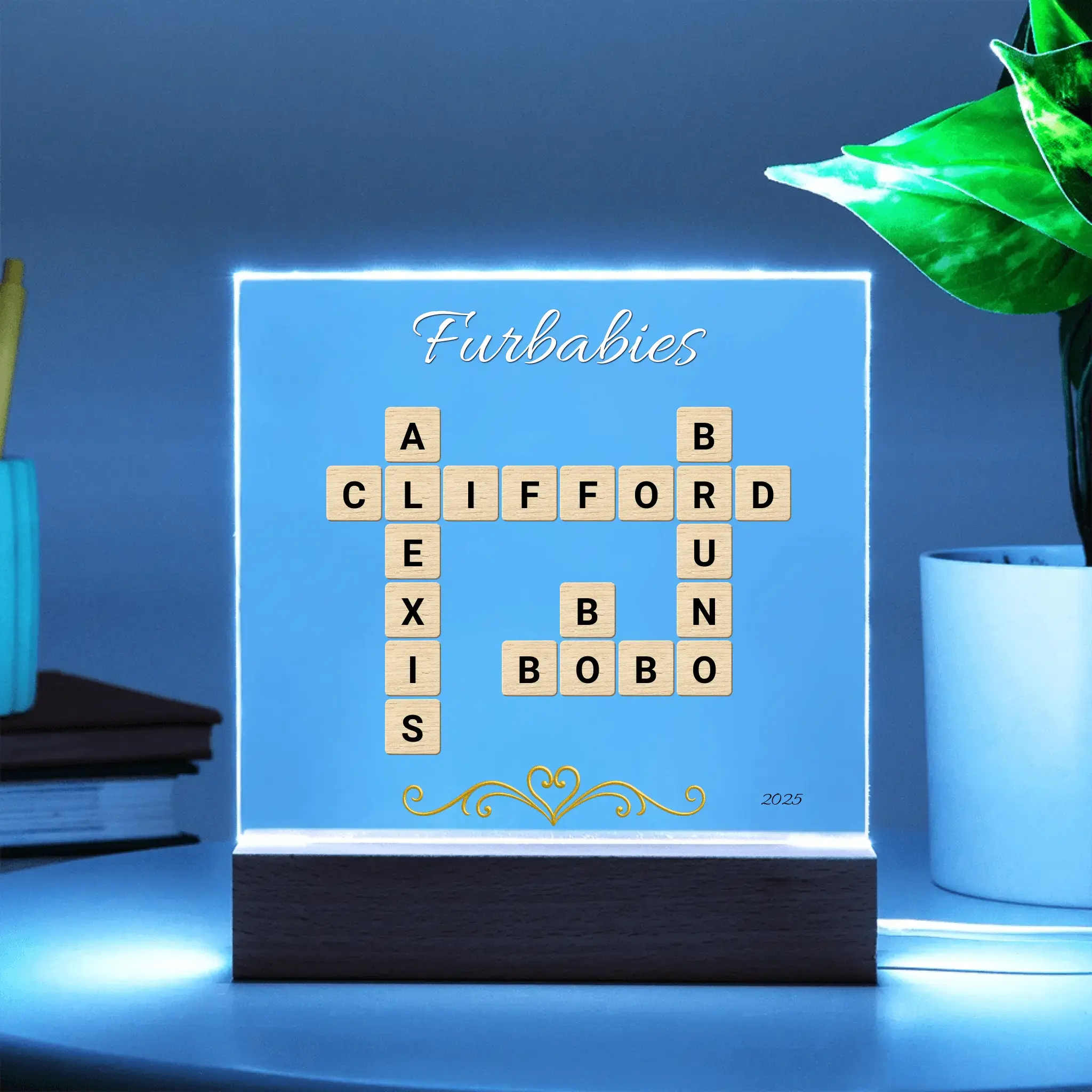Home Is Wherever We're Together – Personalized Acrylic Plaque - Flourish Love Shop