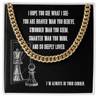 I hope you see what I see in you - Link Chain - Flourish Love Shop