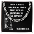 I hope you see what I see in you - Link Chain - Flourish Love Shop