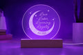 Love, Labor, Learning, Loyalty Sorority Moon Night Light - Personalized - Flourish Love Shop
