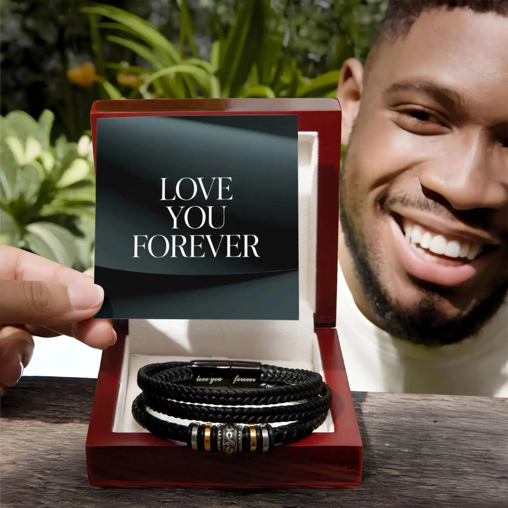 Love You Forever Men's Bracelet - Flourish Love Shop