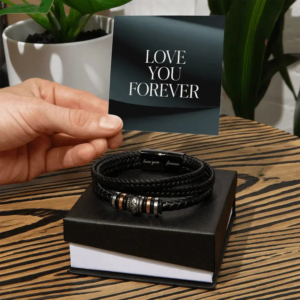 Love You Forever Men's Bracelet - Flourish Love Shop
