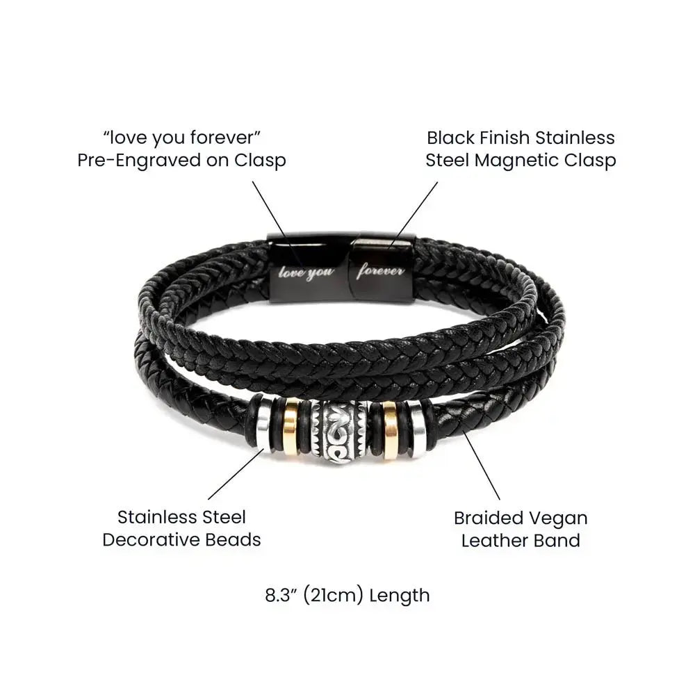 Love You Forever Men's Bracelet - Flourish Love Shop