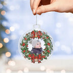 Merry Memories Personalized Wreath Acrylic Ornament - Flourish Love Shop