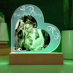 Our Love Story – Personalized Heart Acrylic Light - Flourish Love Shop