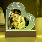 Our Love Story – Personalized Heart Acrylic Light - Flourish Love Shop