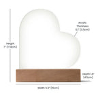 Our Love Story – Personalized Heart Acrylic Light - Flourish Love Shop